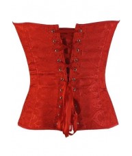 Ruffled Overbust Red Corset