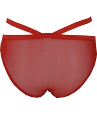 Sexy Twin Strap Red Bikini Briefs