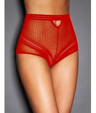 Ladies High Waisted Sexy Red Knickers