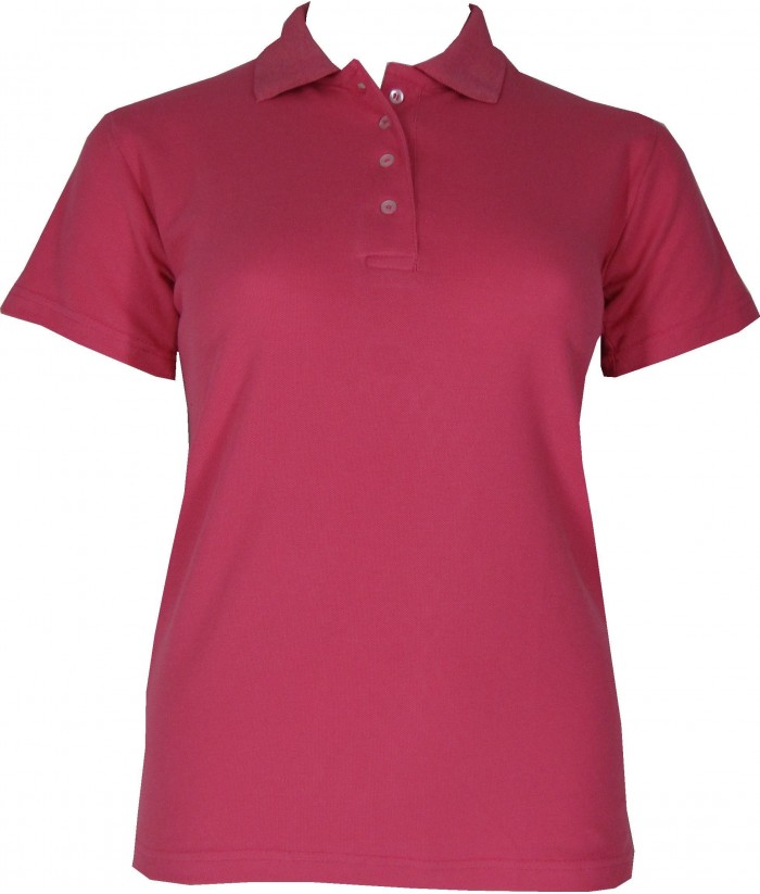 Women's Dark Pink Polo Shirt | Discreet Tiger