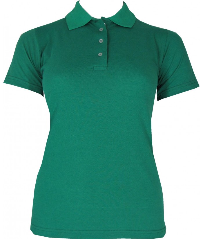 womens green polo shirts