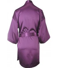 Oversized Purple Satin Robe / Dressing Gown