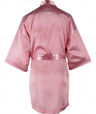 Champagne Pink Satin Robe / Dressing Gown