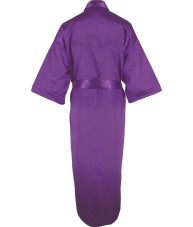 Full Length Purple Satin Robe / Dressing Gown