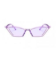 Clear Purple Cat Eyes Retro UV400 Sunglasses by Chach