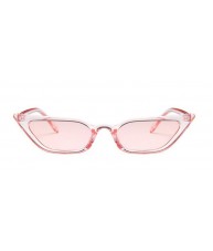 Clear Pale Pink Cat Eyes Retro UV400 Sunglasses by Chach